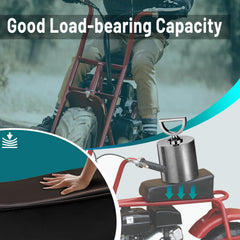 QYMOTO CT100U seat cushion assembly with mounting hardware.