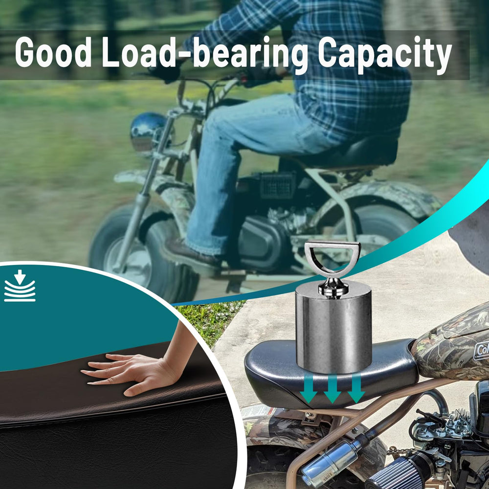 QYMOTO CT200U-EX seat stitching detail for long-lasting padding.