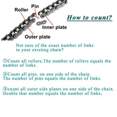 QYMOTO CT200U heavy-duty 420 chain for tough mini bike rides.