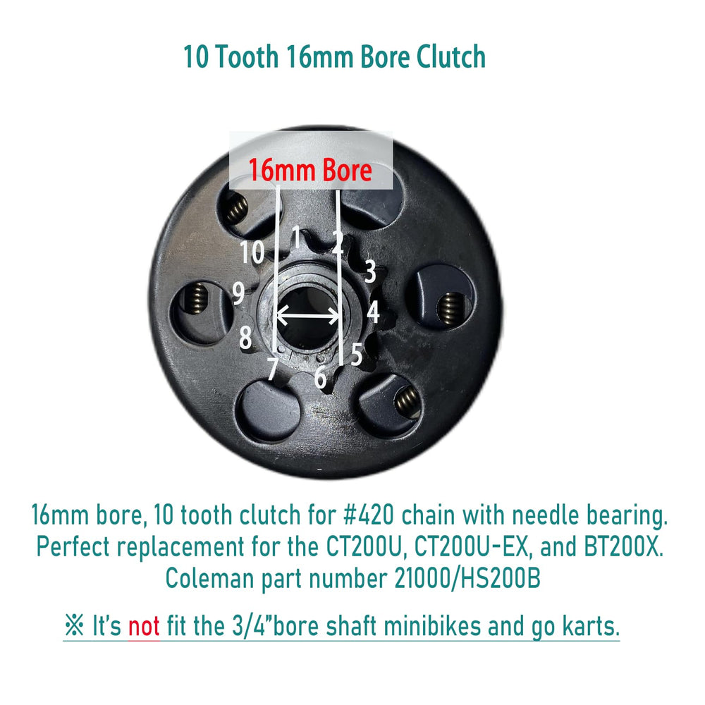 QYMOTO CT200U mini bike compatibility clutch