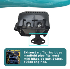 QYMOTO deflector-equipped MB200 silencer supports reliable rides