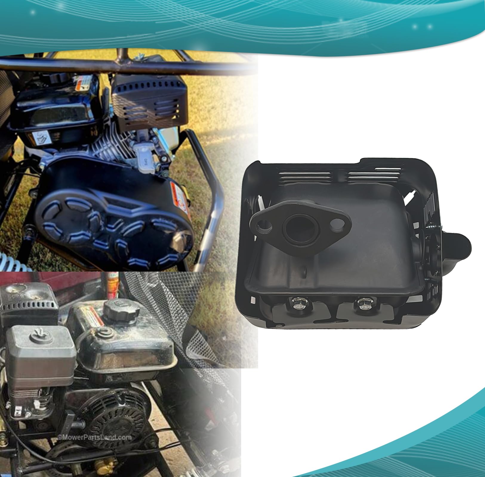 QYMOTO exhaust deflector for Doodlebug Mini Bike enhances airflow