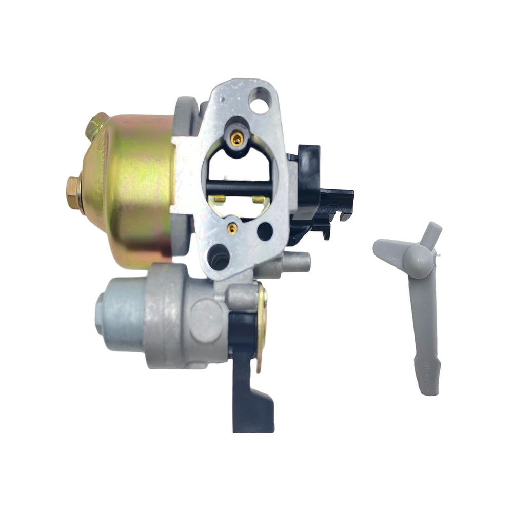 QYMOTO KT196 carburetor installation image highlighting easy swap with spacer