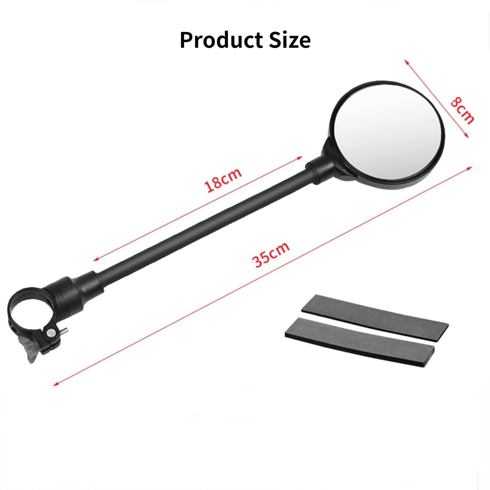 QYMOTO easy-install image shows anti-slip gaskets for secure mounting
