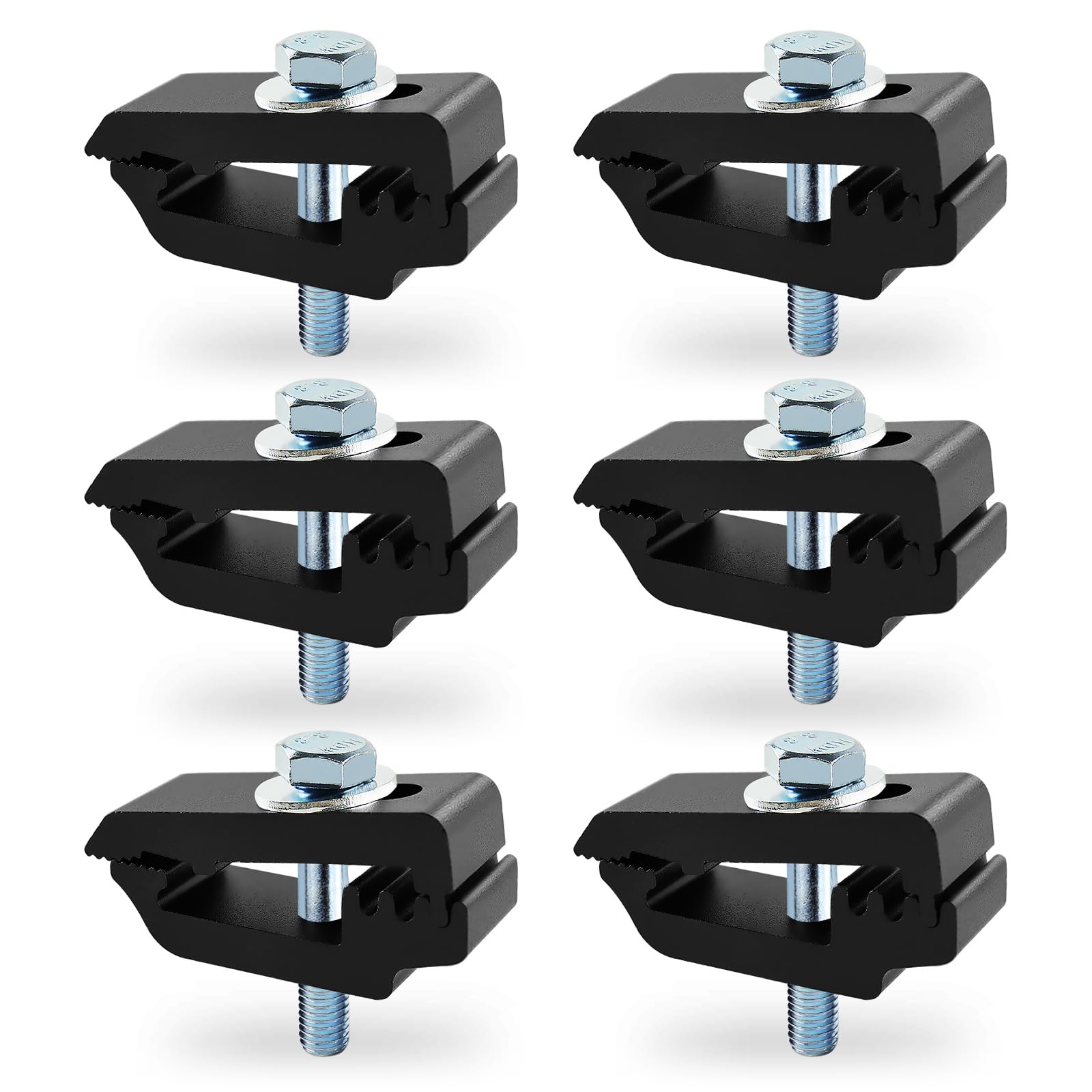 QYMOPAY aluminum mounting clamps side view show durable truck bed mounting
