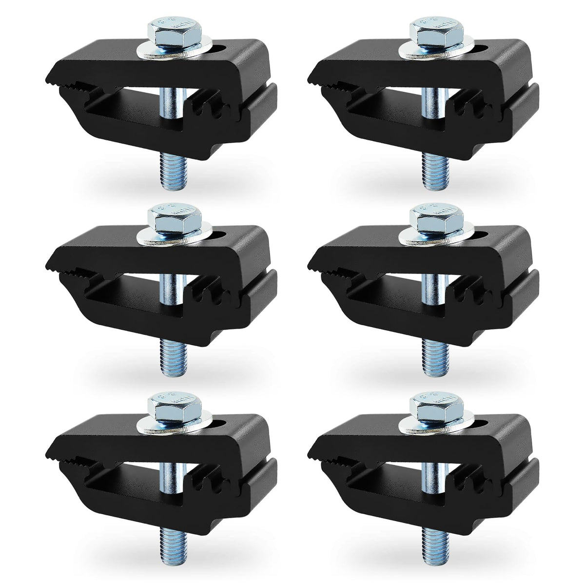 QYMOPAY aluminum mounting clamps side view show durable truck bed mounting