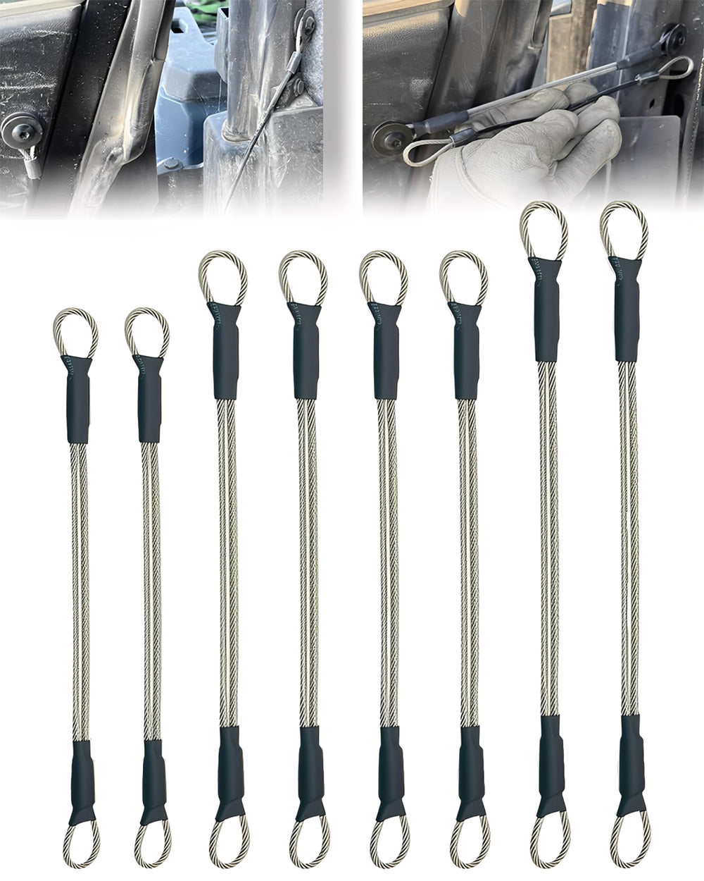 QYRCXX extended door cables, short front kit, enabling wider openings for easier entry.