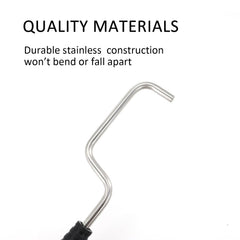 QZATTCAEN durable stainless steel winder resists rust and bending