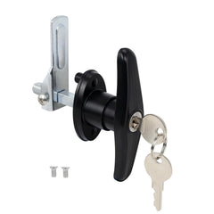 QZATTCAEN left T-handle lock installation for secure truck cap access.