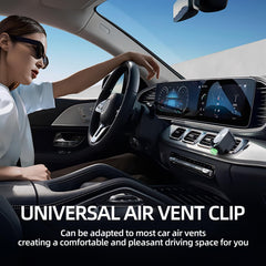 QZD aluminum alloy car diffuser adds sleek style to your dashboard.