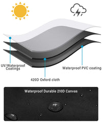 Qziulr Zlirfy 2XL coverage fits large motorcycles for full-body protection.