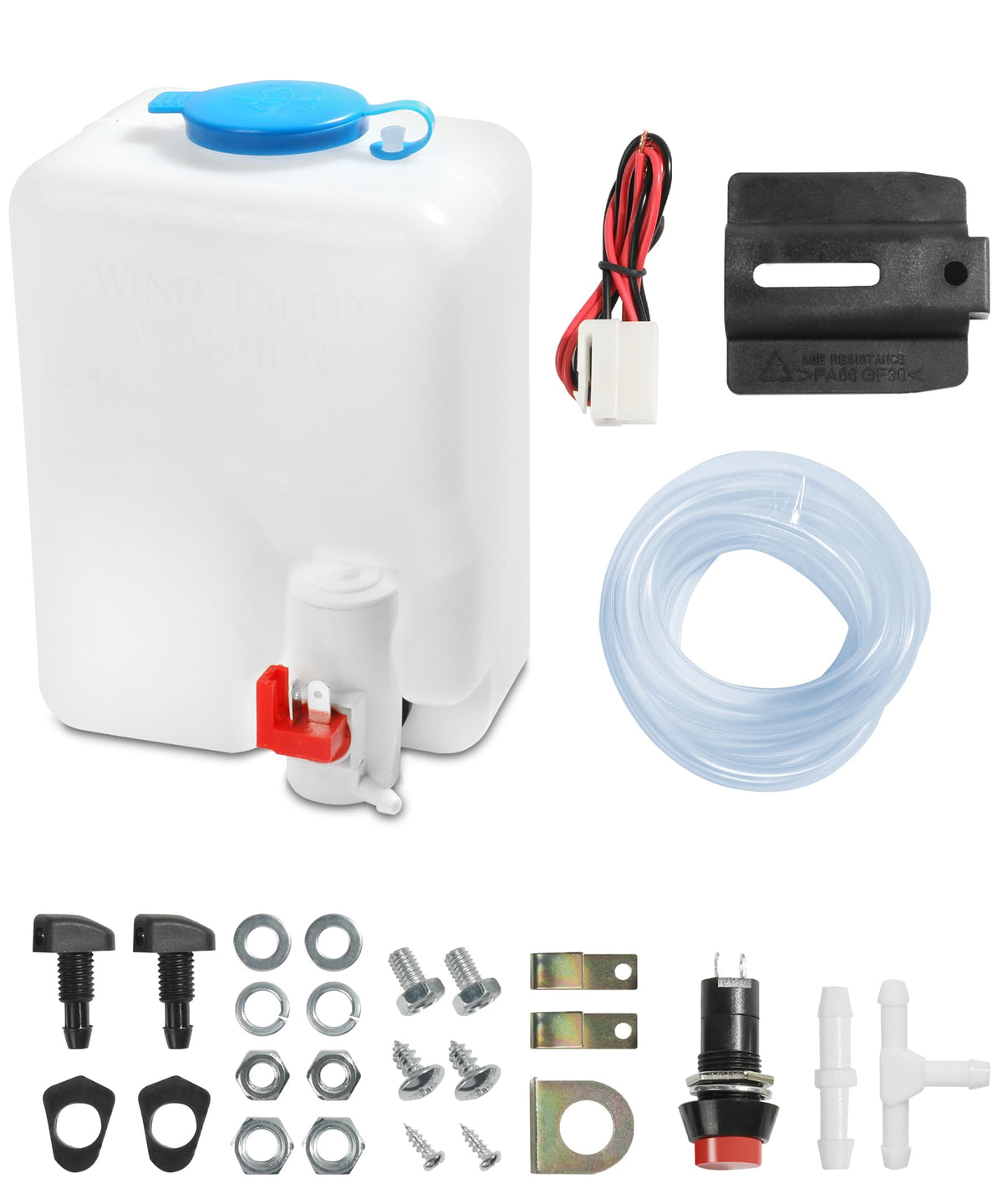 Qziulr Zlirfy windshield bottle overview, durable universal reservoir for most vehicles.