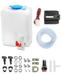 Qziulr Zlirfy windshield bottle overview, durable universal reservoir for most vehicles.