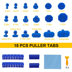 QZQUFJ car dent puller kit white adhesive sticks for strong tab bonding