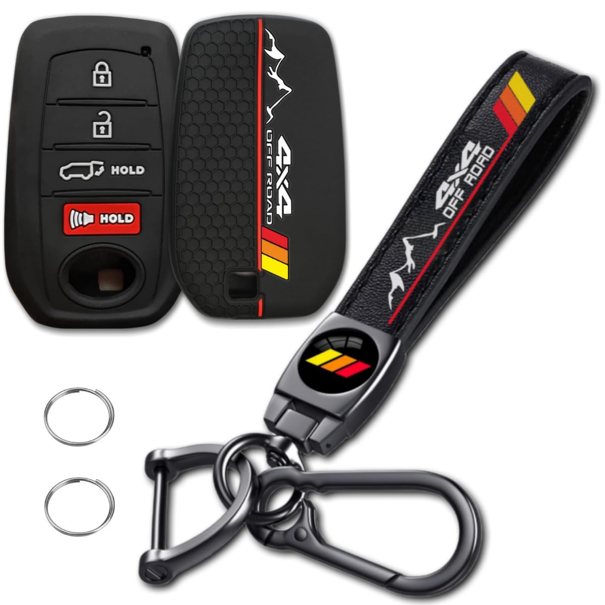 QZXIAOGU car keycase soft silicone protection keeps keys scratch-free and secure.