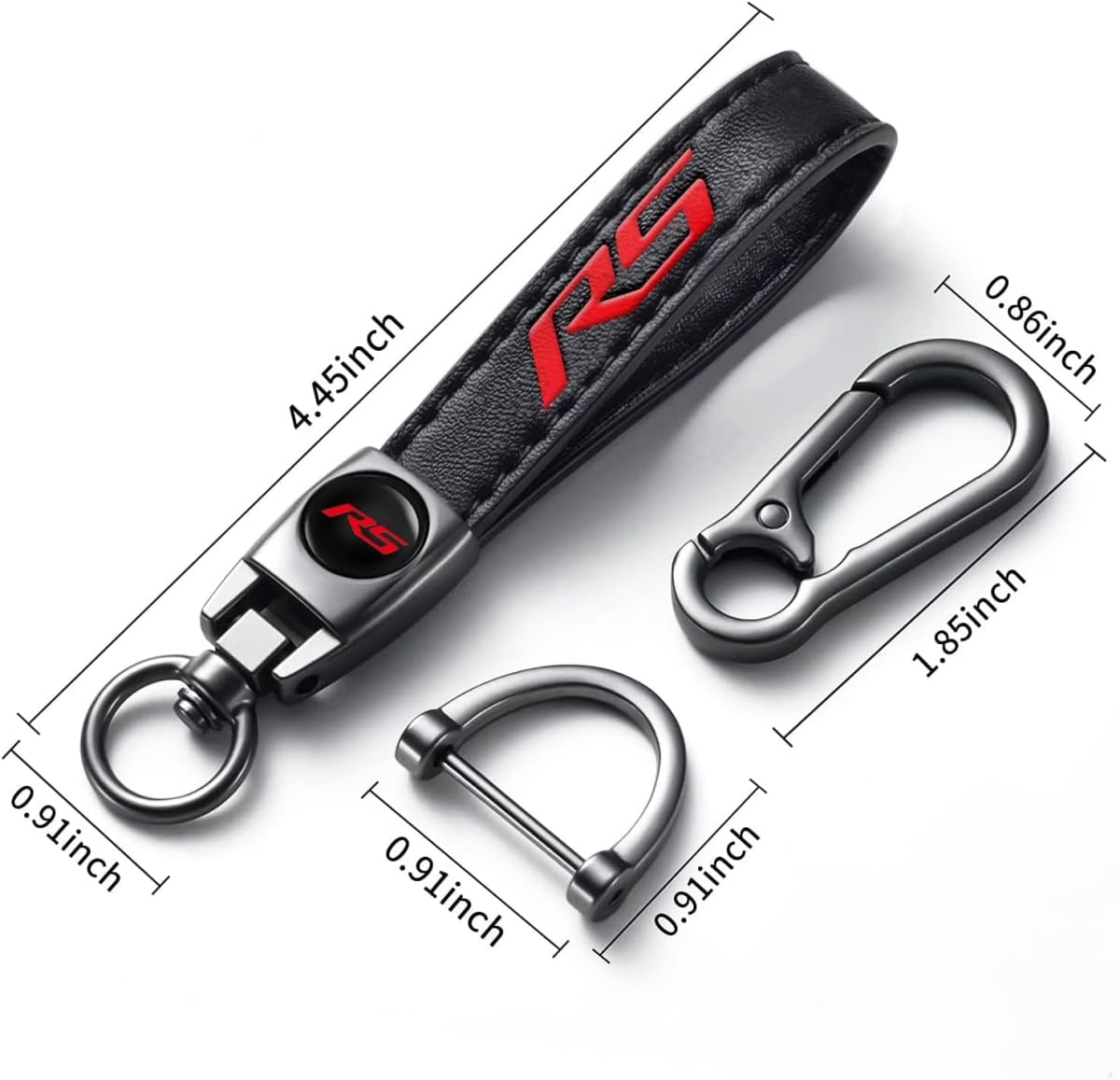QZXIAOGU RS emblem key fob cover for Malibu guards against dust and wear.