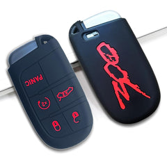 QZXIAOGU soft silicone protection case safeguards the Chrysler key fob.