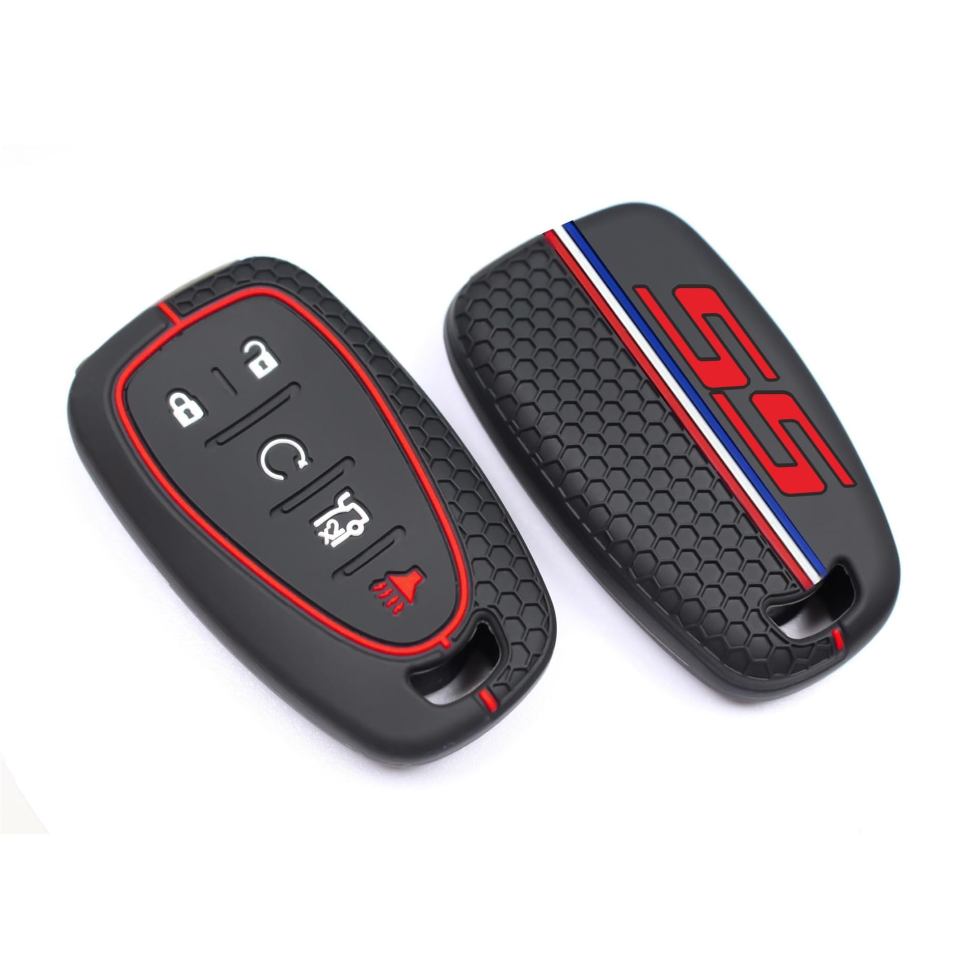 QZXIAOGU SS Emblem red closeup detailing texture and premium look for key protection