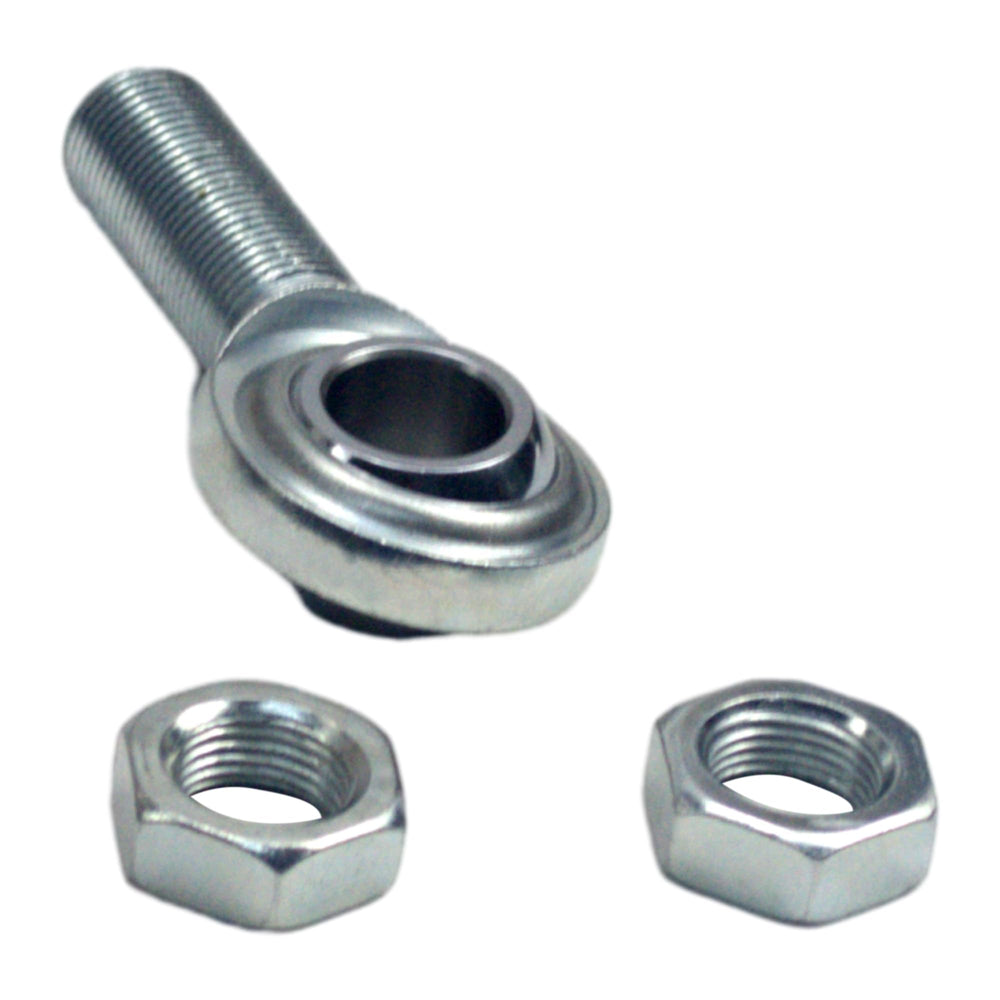 Rabropar kit packaging includes rod end and two steel jam nuts for installation