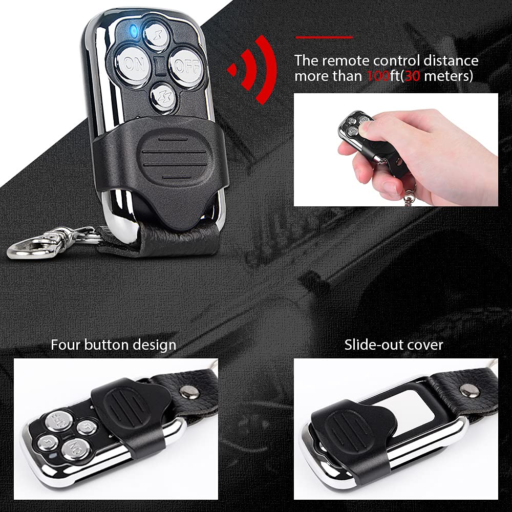 RACBOX remote control with plug-and-play harness integration for easy setup.