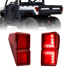 Raceast Polaris Ranger tail light left red for improved rear visibility on trails