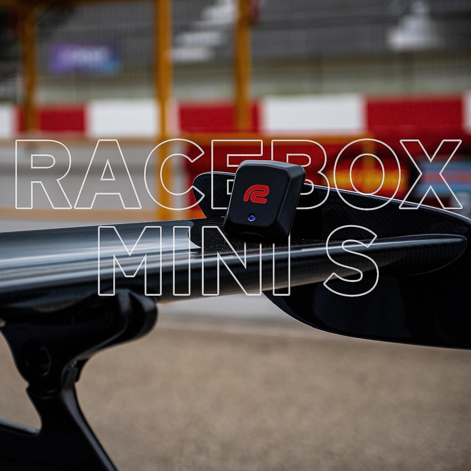 RaceBox Mini S track settings menu supports custom events and hill climbs.