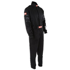 RaceQuip epaulets detail on driving suit showing reinforced shoulder accents