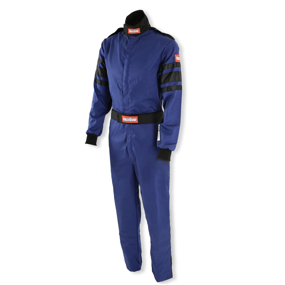 RaceQuip 110025RQP back view highlighting high collar and comfort features for racing.