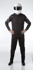 RaceQuip 111005RQP driving jacket back view with high collar and epaulets for protection