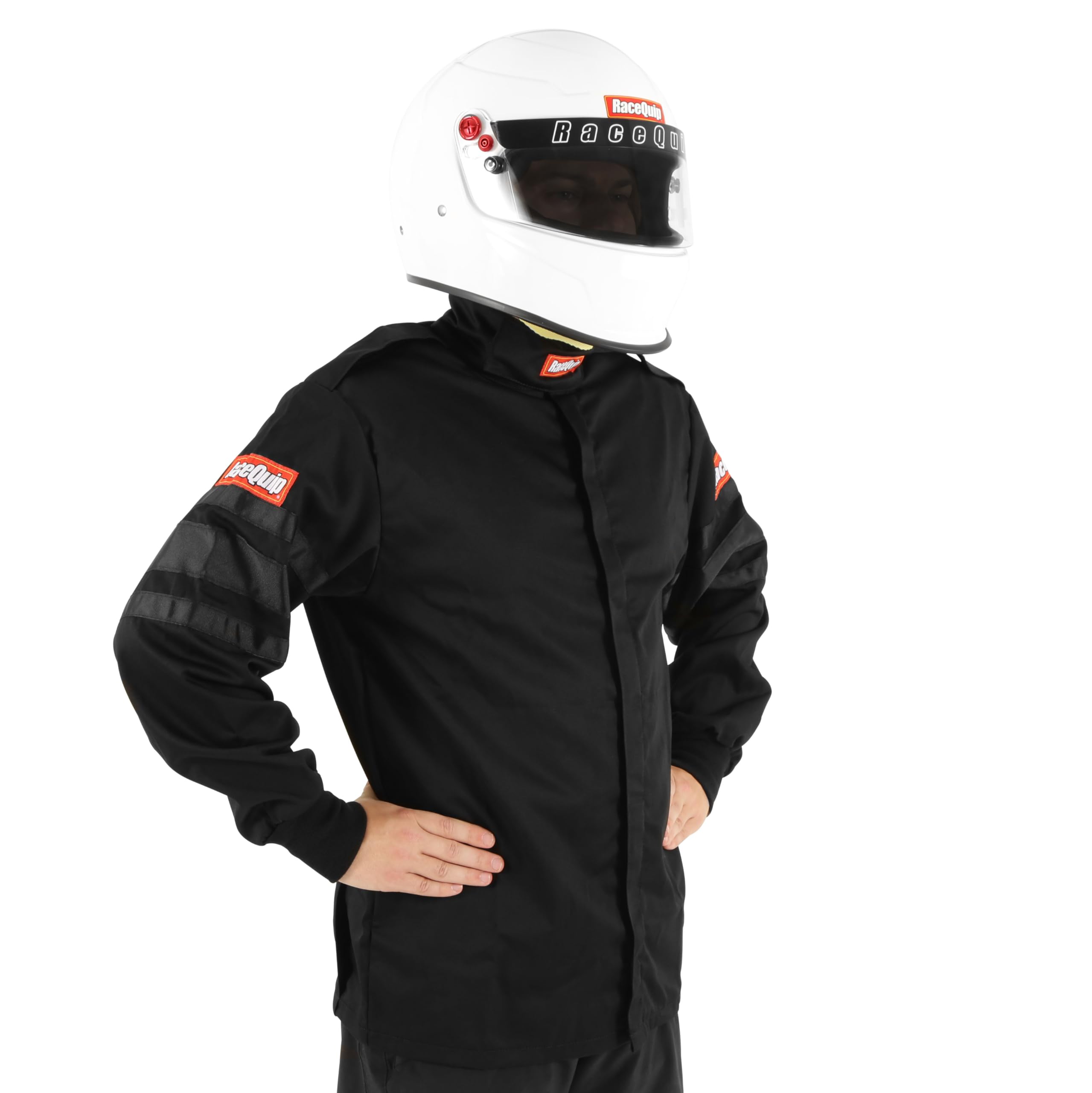 RaceQuip 111005RQP driving jacket front view showing single-layer protection for track use