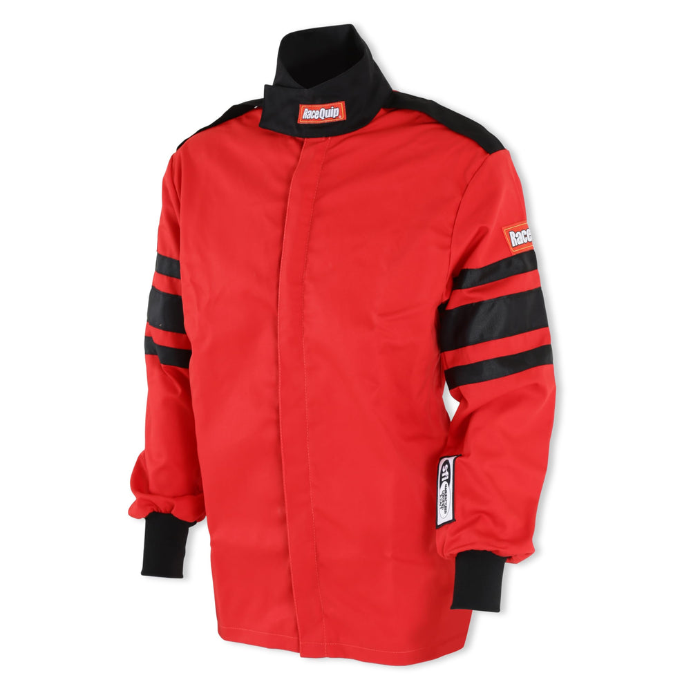 RaceQuip 111017RQP driving jacket epaulets showcase rugged styling with durable details.