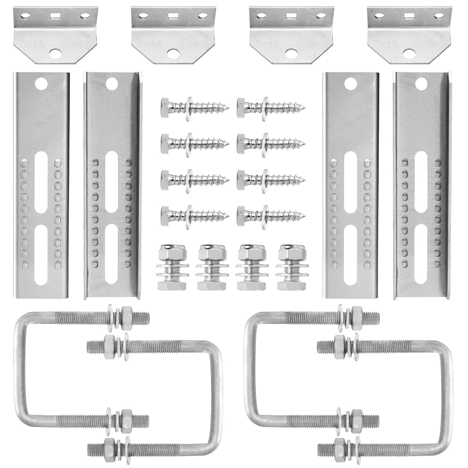 Racewill 10-inch swivel top bunk brackets demonstrating adjustable hull contour fit
