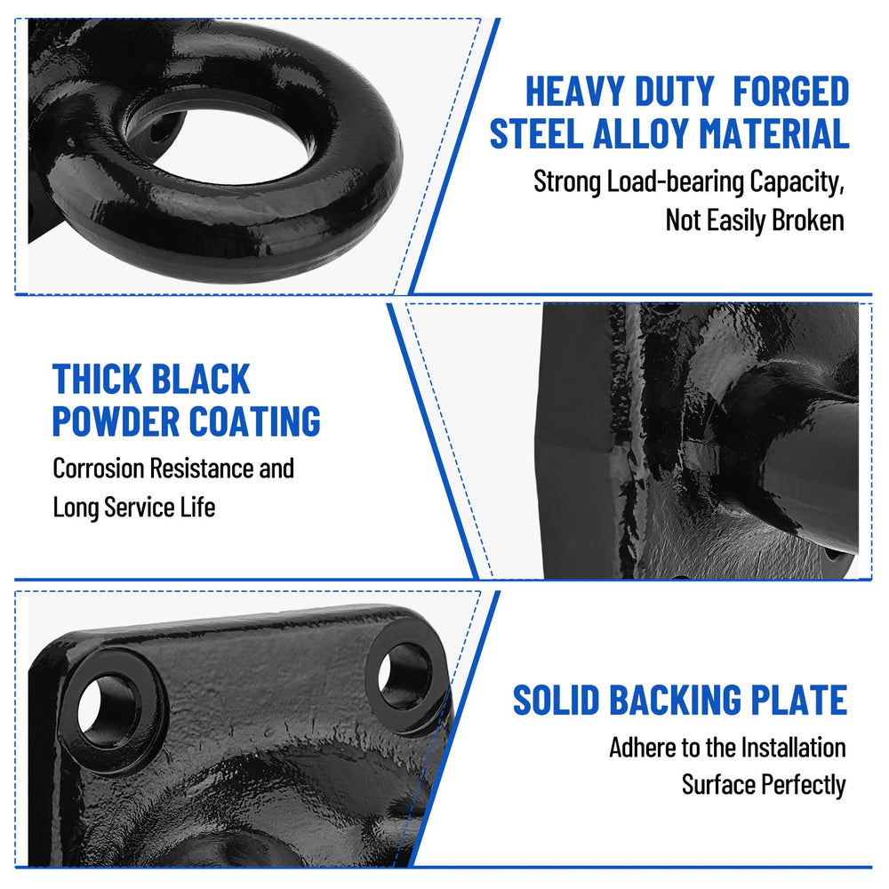 Racewill four-bolt mounting base ensures secure attachment on compatible plates.