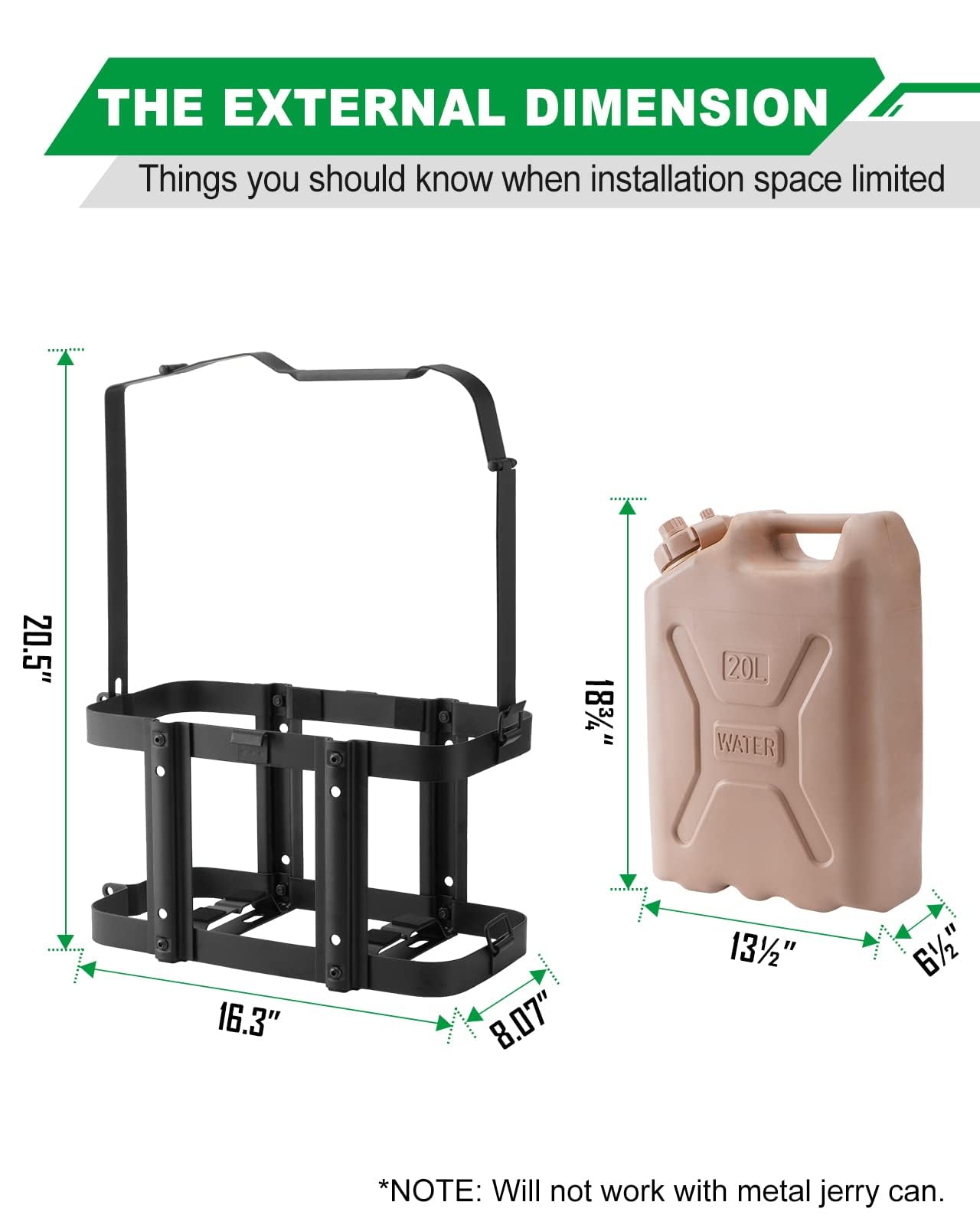 Camping and overlanding setup with Racewill bracket ready for load.