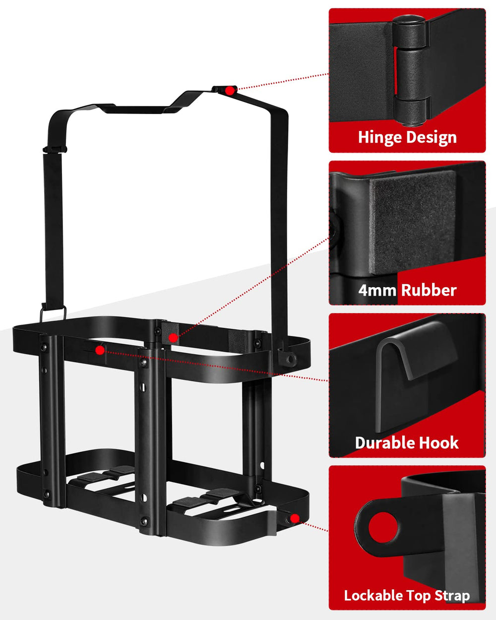 Racewill steel construction with cold-rolled steel for durability.
