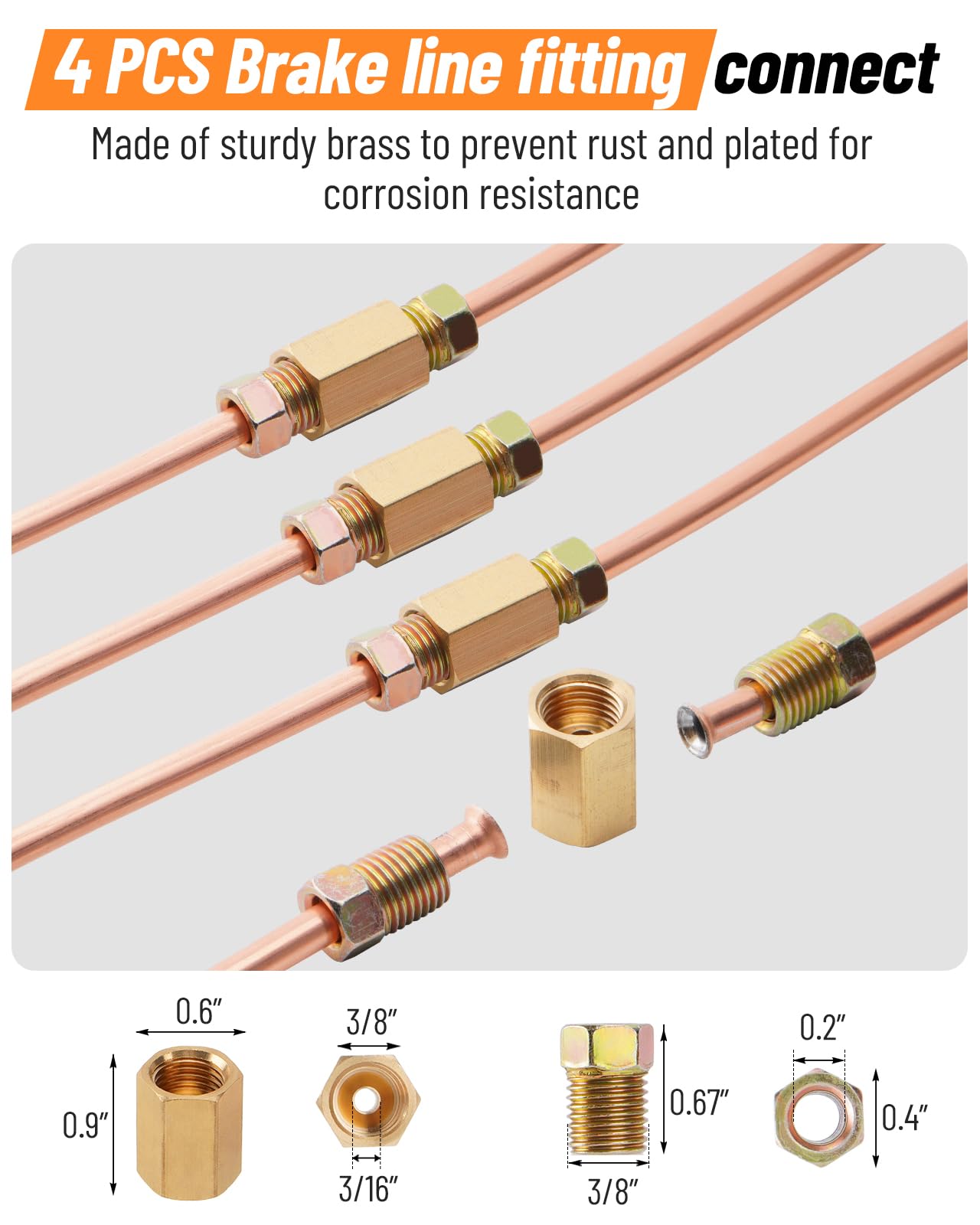 Racewill flare tool set covering 1/2 to 3/16 inch tubing.