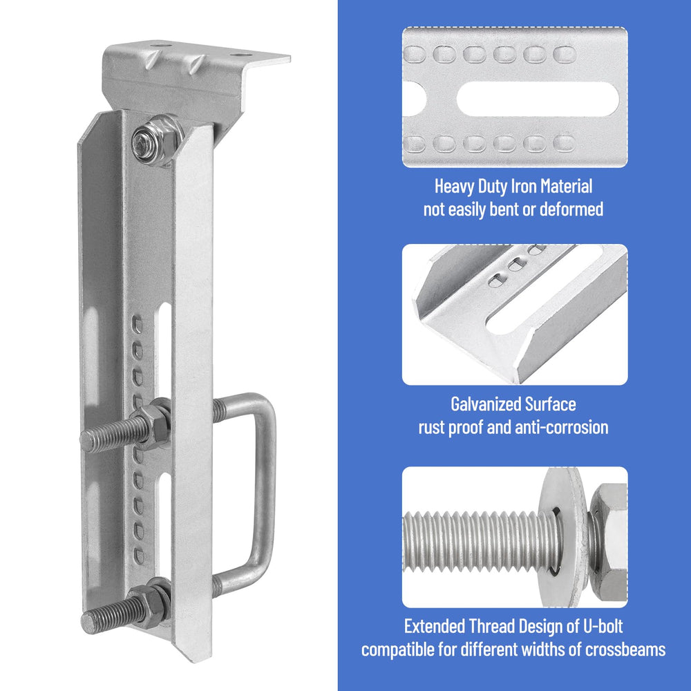Racewill kit shows U-bolts and mounting hardware for secure trailer installation