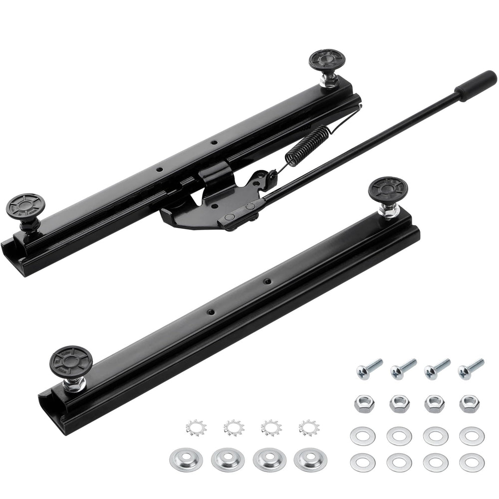 Racewill Seat Slider Kit front view highlighting solid build for universal compatibility.