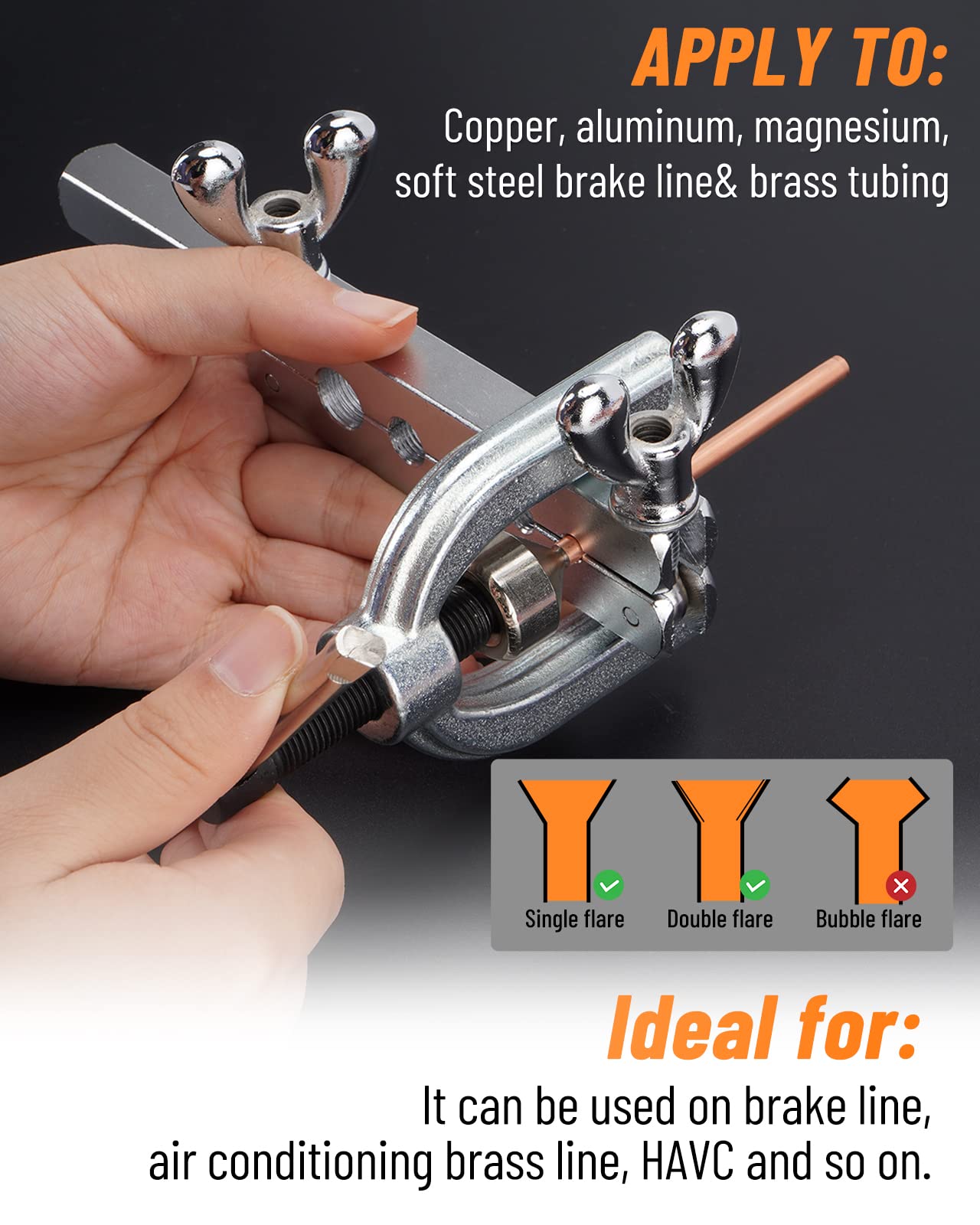 RaceWill single flare tool designed for versatile tubing work in projects.