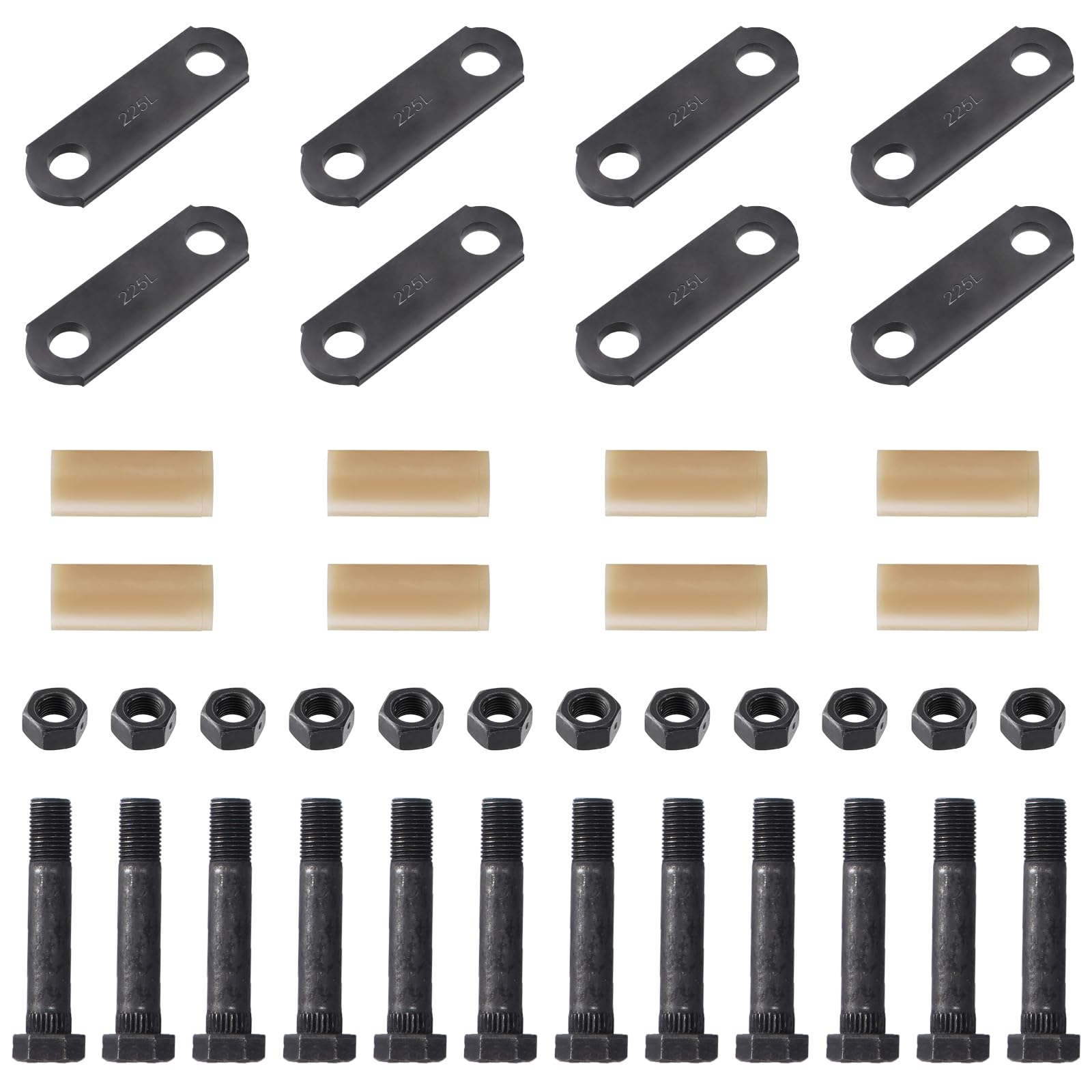 Racewill tandem axle trailer shackle bolts for secure mounting and corrosion resistance