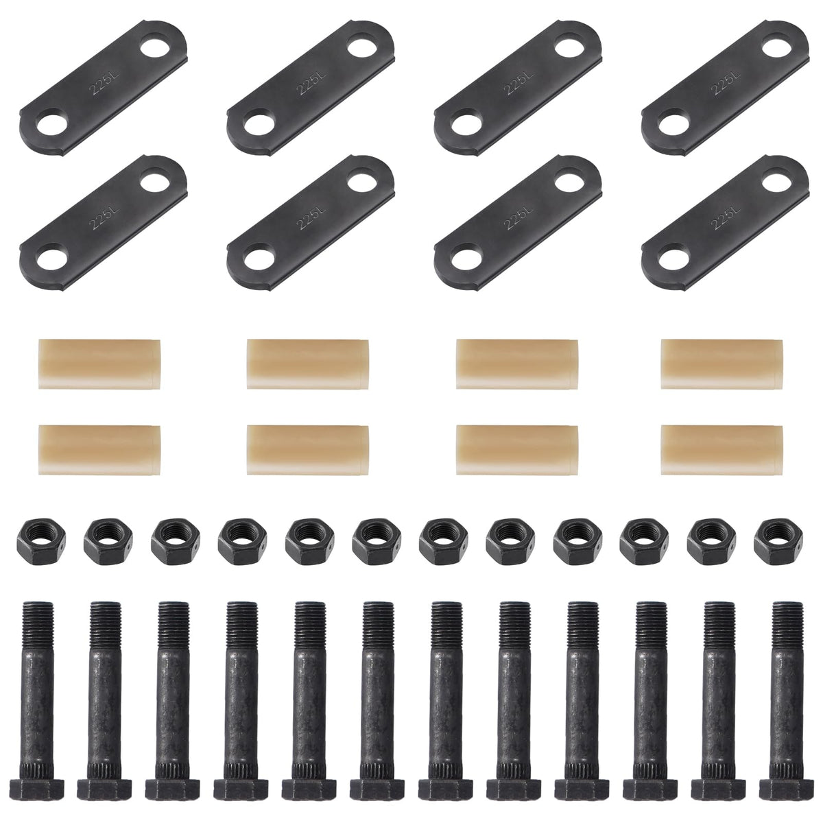 Racewill tandem axle trailer shackle bolts for secure mounting and corrosion resistance