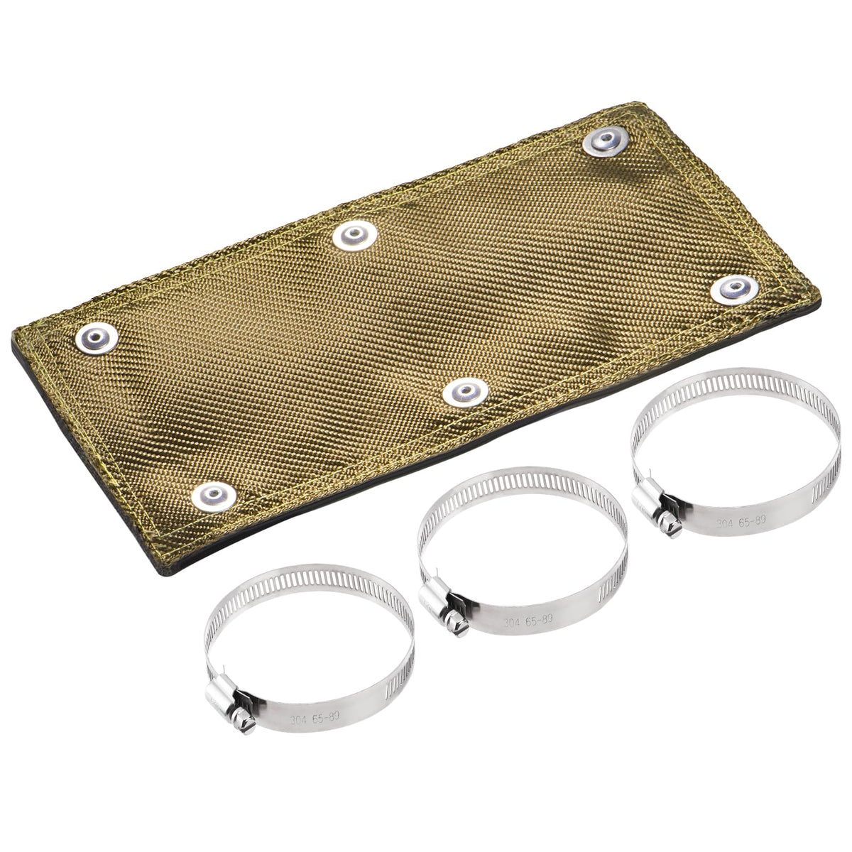 Racewill Titanium Pipe Shield outer layer protects nearby components from radiant heat
