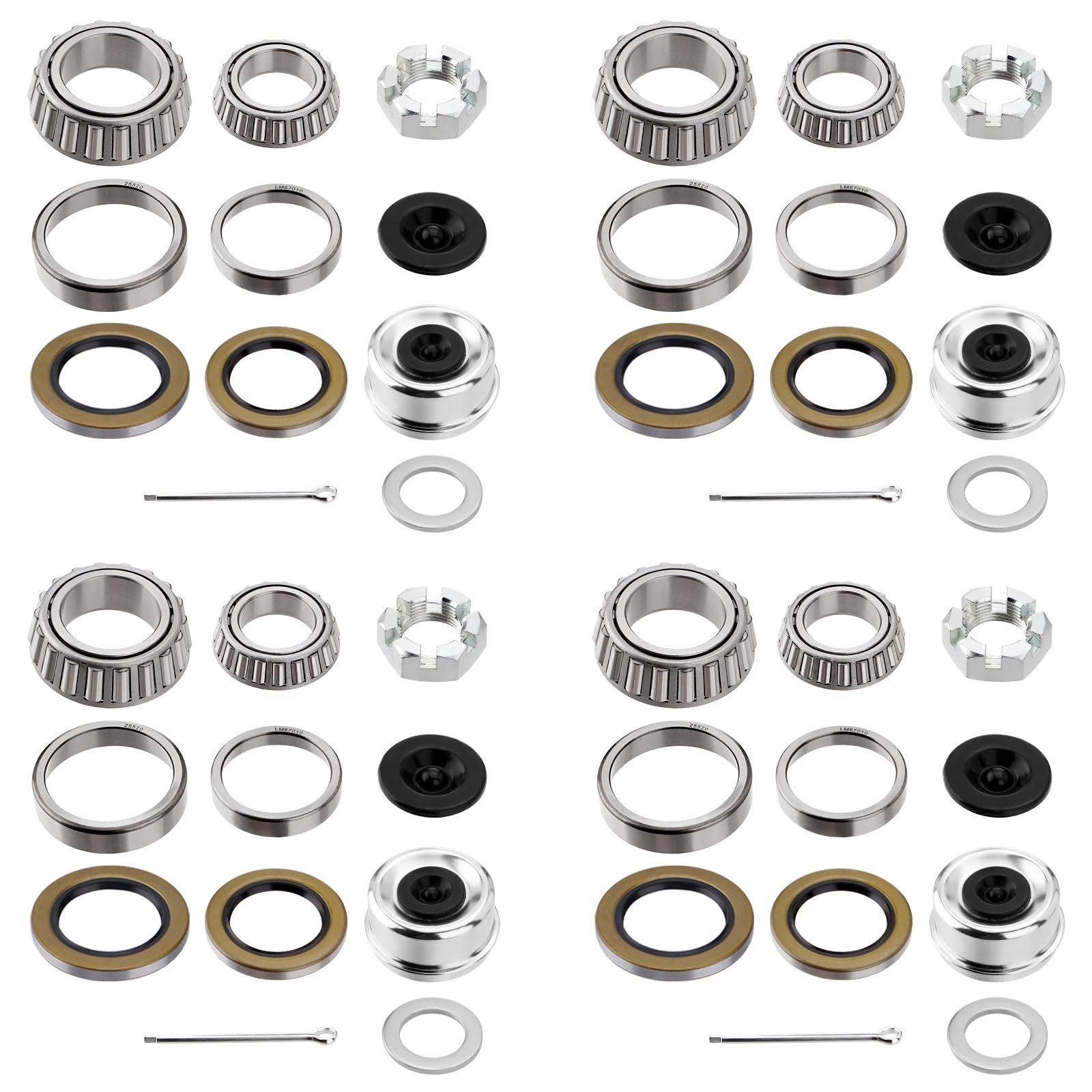 Racewill hub bearing kit inner bearing 25580 for smooth trailer rotation.