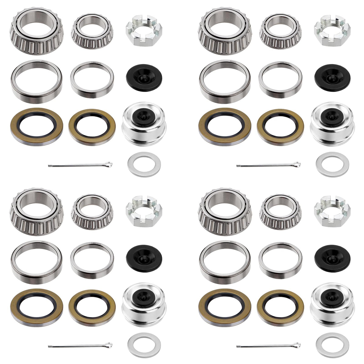 Racewill hub bearing kit inner bearing 25580 for smooth trailer rotation.