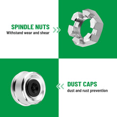 Racewill outer race LM67010 enables smooth wheel rotation under heavy use.