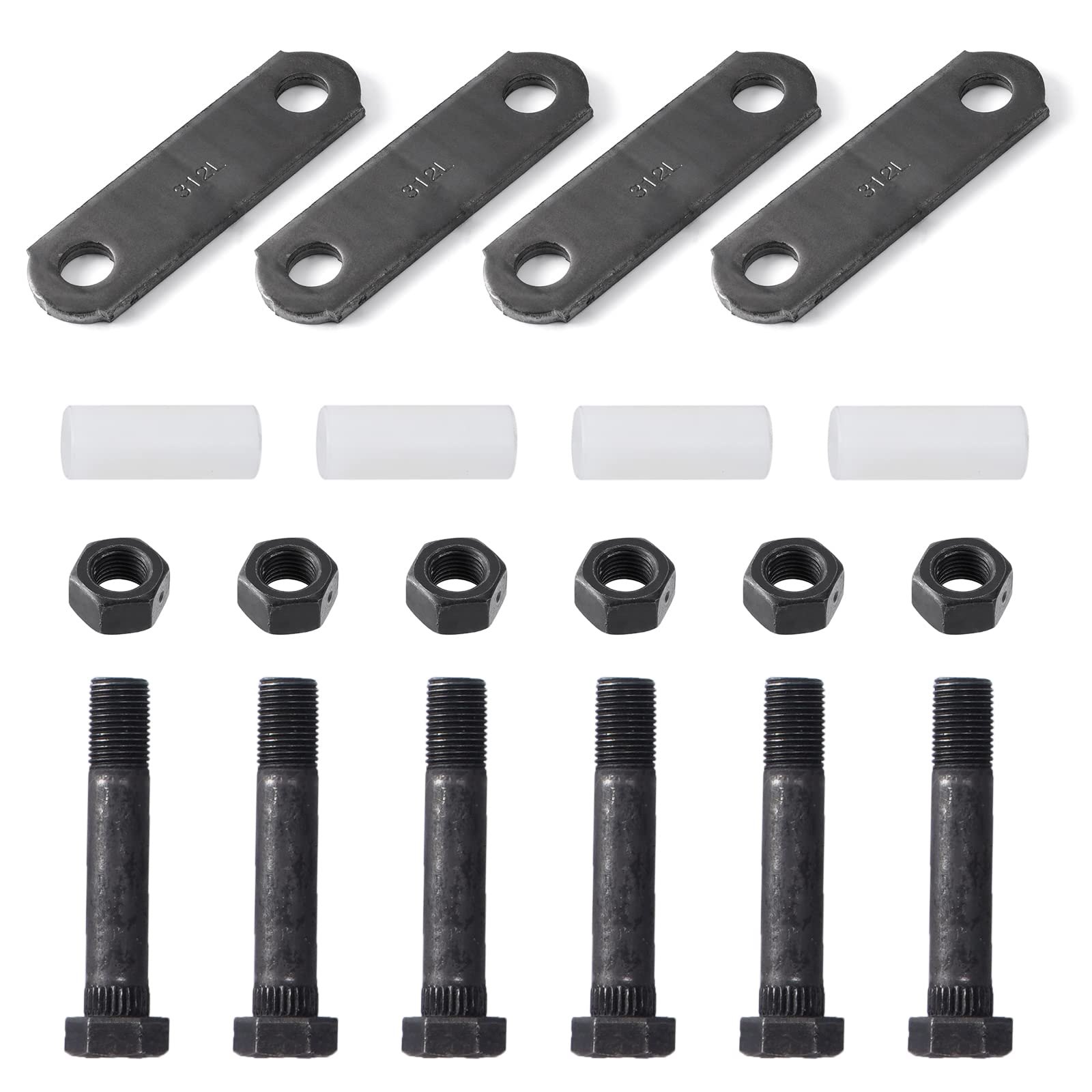 Racewill trailer shackle kit with double‑eye springs for rugged towing scenarios