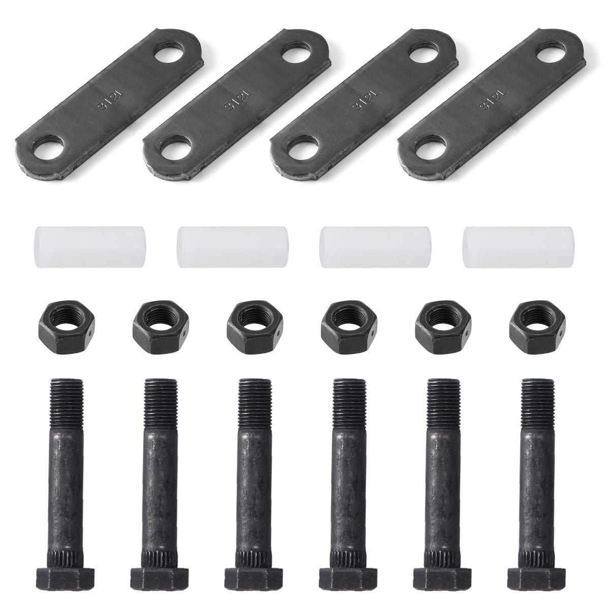 Racewill trailer shackle kit with double‑eye springs for rugged towing scenarios