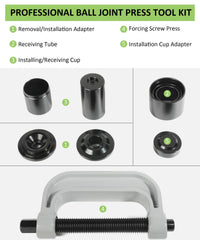 Screw, cups, and tubes organized for efficient press operations