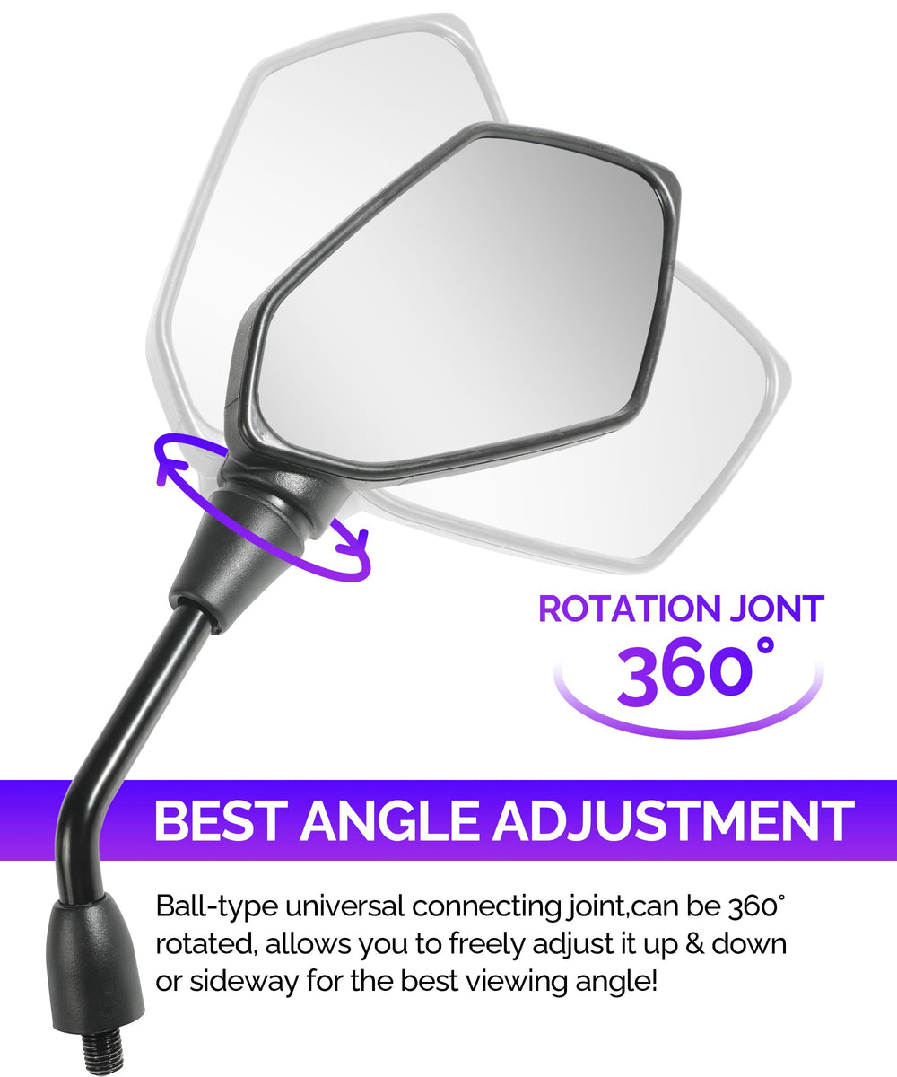RACOONA 360-degree rotation and 20-degree swing adjust to your preferred view.
