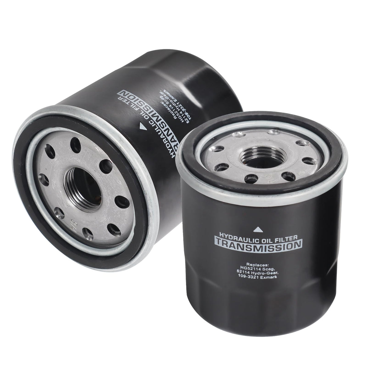 RADHLBNIU oil filter 2-pack front view for durable filtration in compatible mowers.